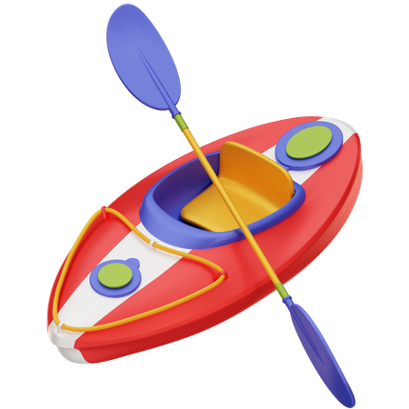 Barco de caiaque  3D Icon