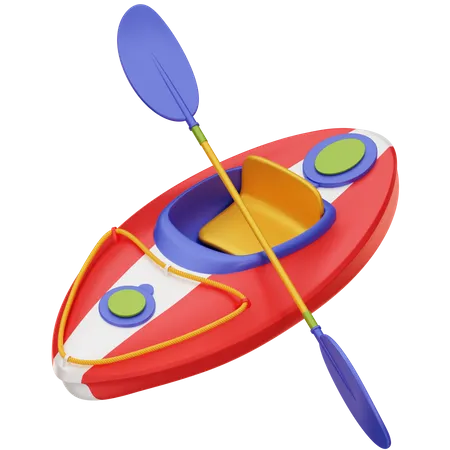 Barco de caiaque  3D Icon
