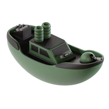 Barco de guerra  3D Icon