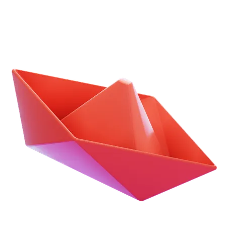 Barco de papel  3D Icon