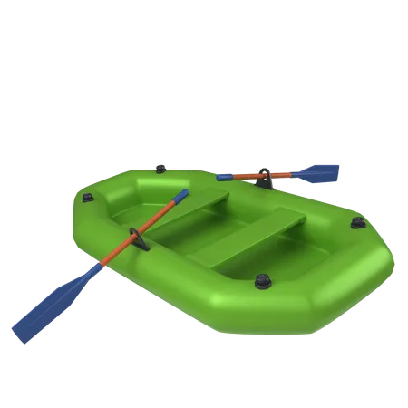 Barco de rafting  3D Icon