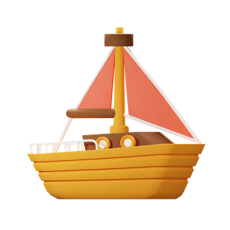 Barco marinero  3D Icon