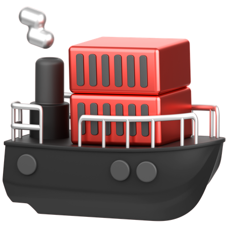 Barco mercante  3D Icon