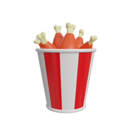 Barco de pollo  3D Icon