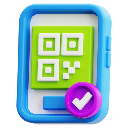 3 D Barcode Icon 3D Icon