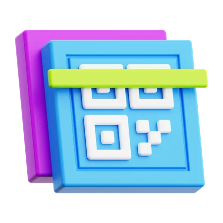 3 D Barcode Icon 3D Icon