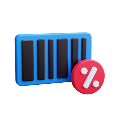 バーコード  3D Icon