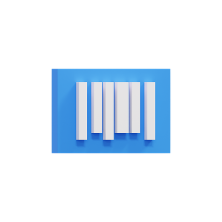 バーコード  3D Icon