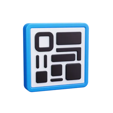 Barcode  3D Icon