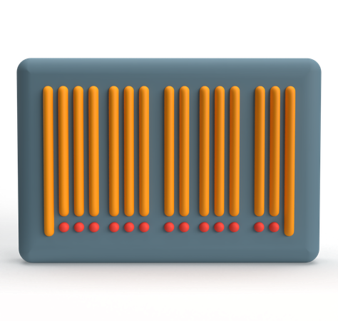 Barcode  3D Icon