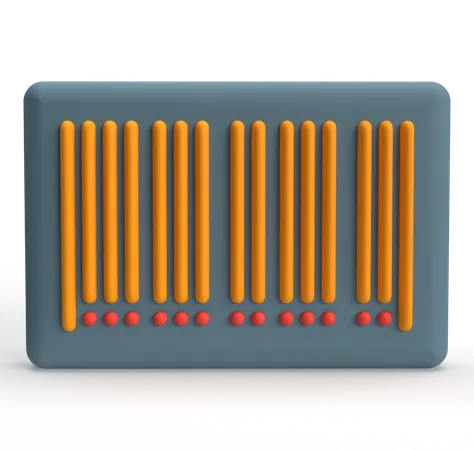 Barcode  3D Icon