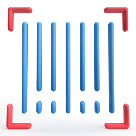 Barcode  3D Icon