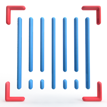 Barcode  3D Icon