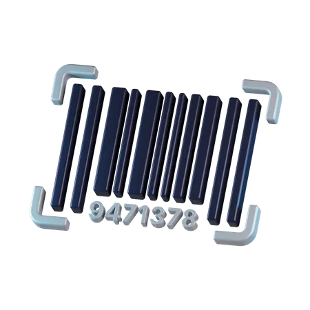 Barcode  3D Icon