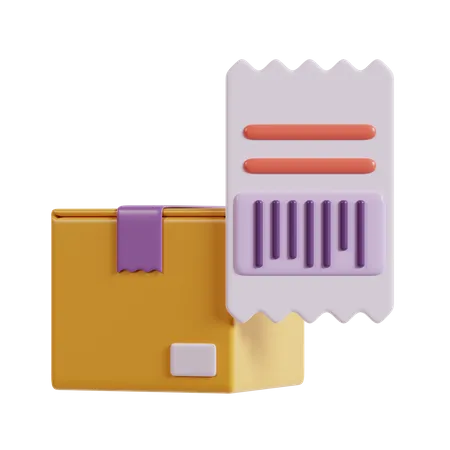 Barcode Delivery Business Icon 3 D Illustration 3D Icon