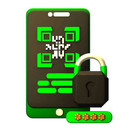Barcode Key  3D Icon