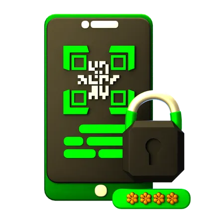 Barcode Key  3D Icon