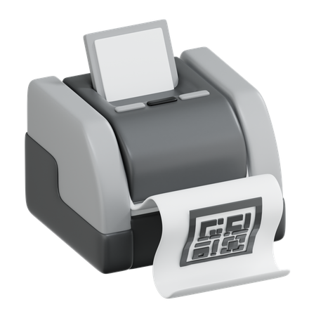 Barcode Machine  3D Icon