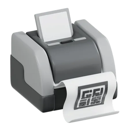 Barcode Machine  3D Icon