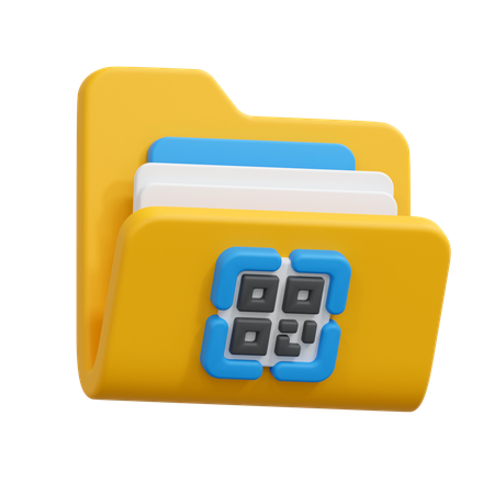 Barcode-Ordner  3D Icon