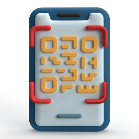 바코드 스캔  3D Icon