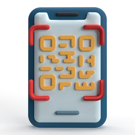 바코드 스캔  3D Icon