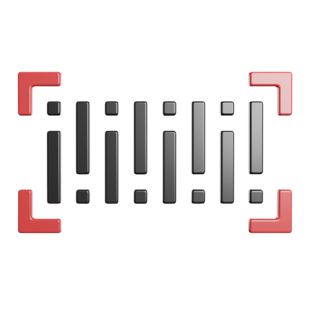 Barcode Scan  3D Icon