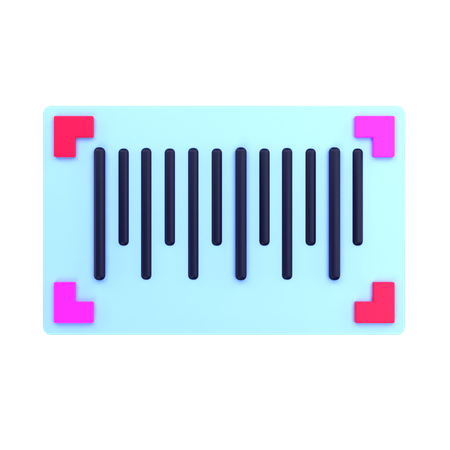 Barcode Scan  3D Icon