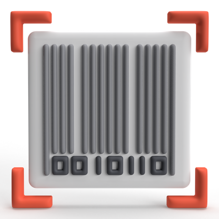 Barcode Scan  3D Icon