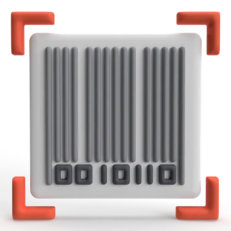 Barcode Scan  3D Icon