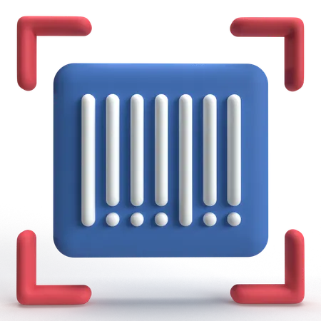 Barcode Scan  3D Icon