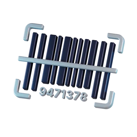 Barcode scan  3D Icon