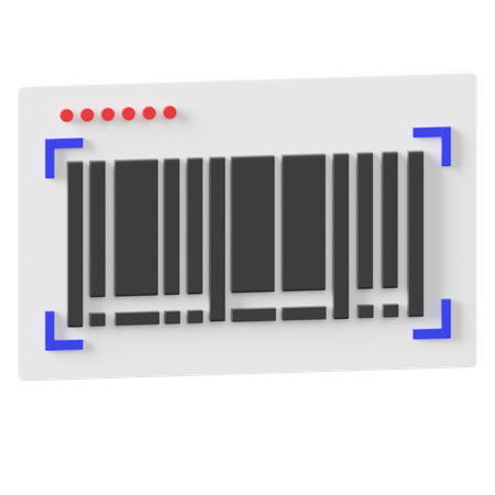 Barcode Scan  3D Icon