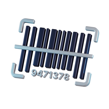 Barcode scan  3D Icon