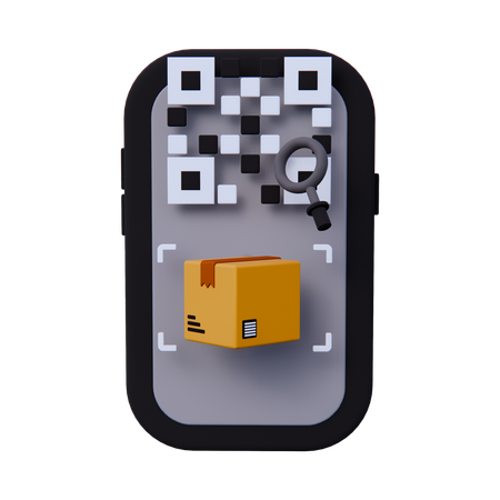 Barcode Scan Package  3D Icon