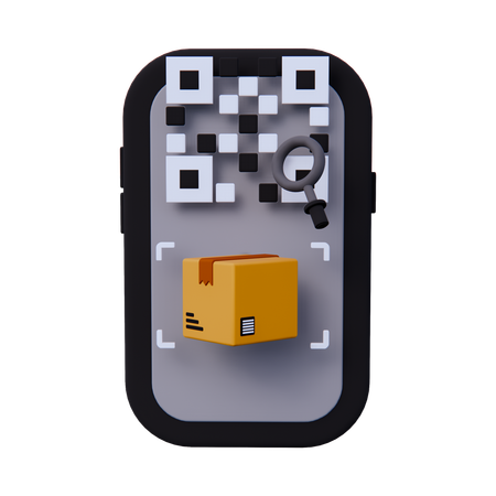 Barcode-Scan-Paket  3D Icon