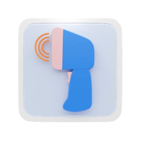 바코드 스캐너  3D Icon