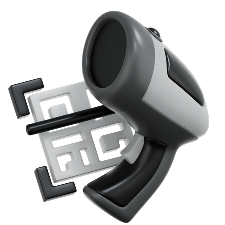 Barcodelesegerät  3D Icon