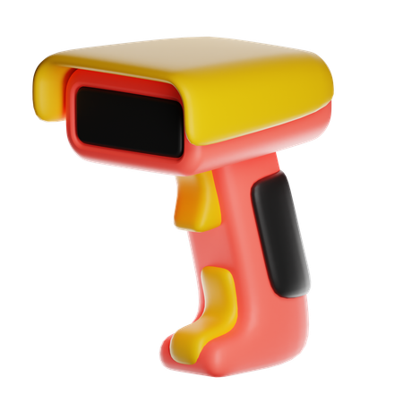 バーコードスキャナ  3D Icon