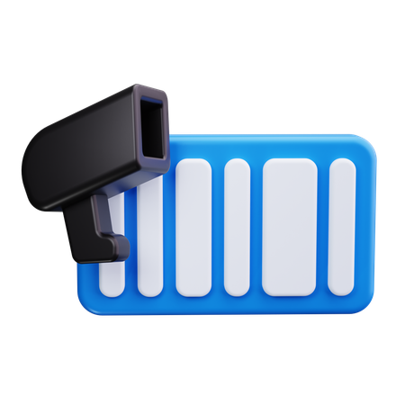 Barcode Scanner  3D Icon