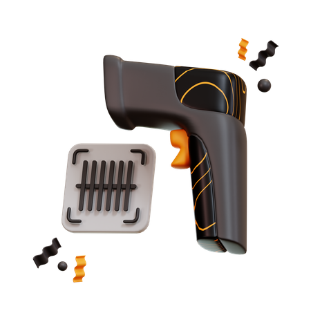 Barcode Scanner  3D Illustration