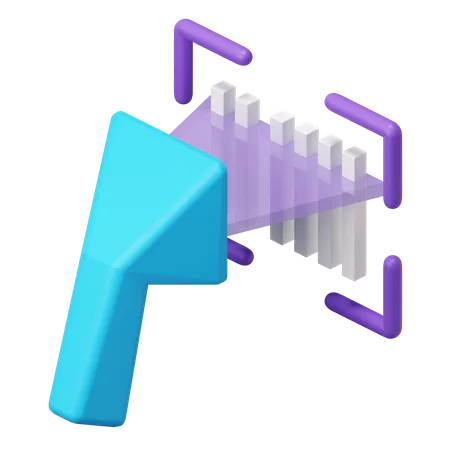 Barcode Scanner  3D Illustration