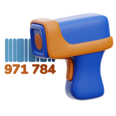 Barcode Scanner With Code  3D Icon