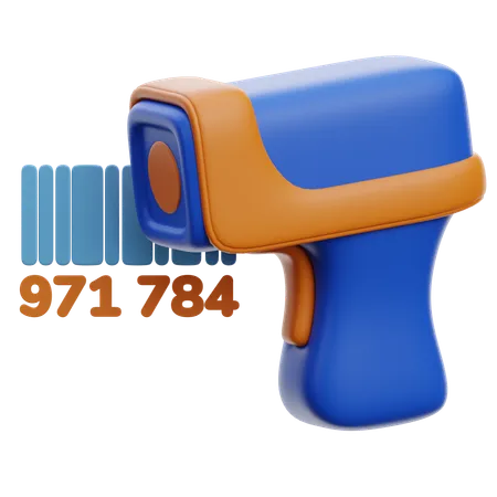 Barcode Scanner With Code  3D Icon