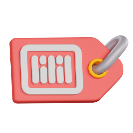 Barcode Tag  3D Icon