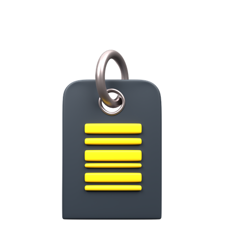 Barcode Tag  3D Icon