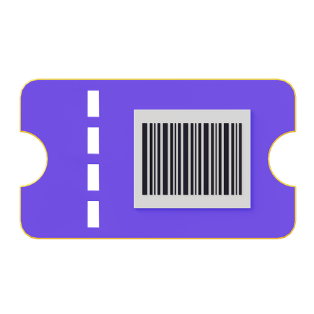 Barcode Voucher  3D Icon