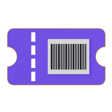 Barcode Voucher  3D Icon