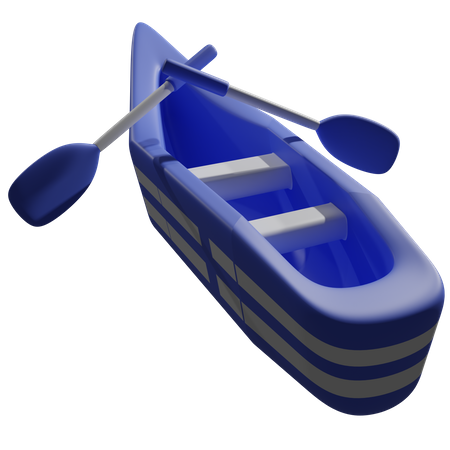 Barcos e remos  3D Icon