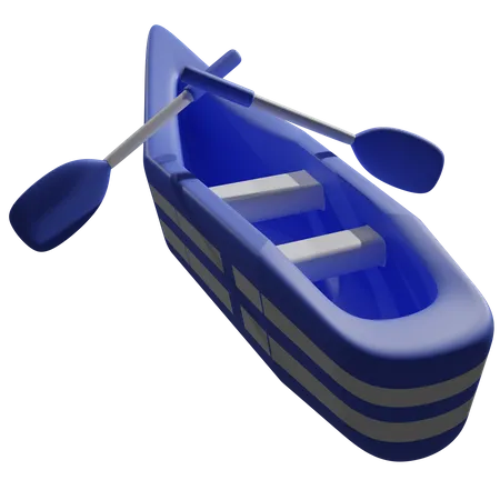 Barcos e remos  3D Icon